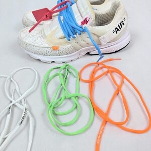 Nike White Sneakers with Multicolor Laces